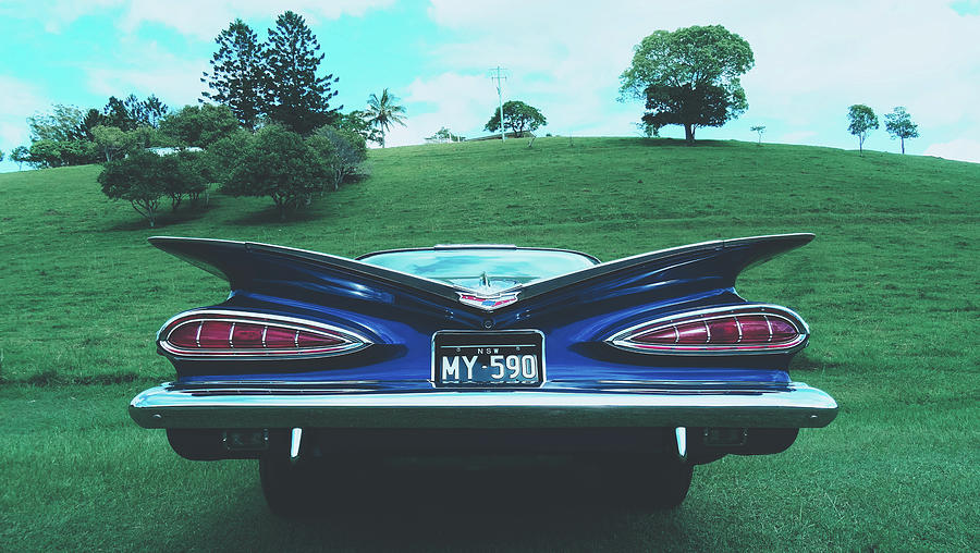 59 Chevy Fins Photograph by Mountain Dreams