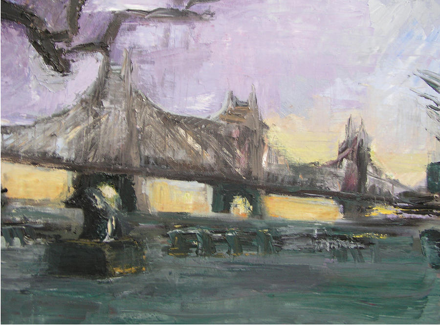 59th Street Bridge Painting by Gail Eisenfeld