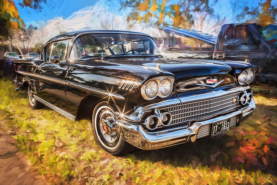 1958 Chevrolet Bel Air Impala Painted  #6 Photograph by Rich Franco