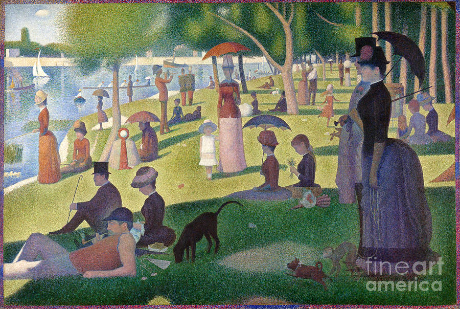 A Sunday on La Grande Jatte #6 Painting by Celestial Images