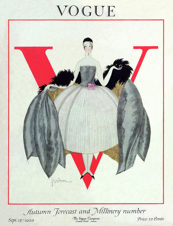 A Vogue Magazine Cover Of A Woman #6 Photograph by Georges Lepape