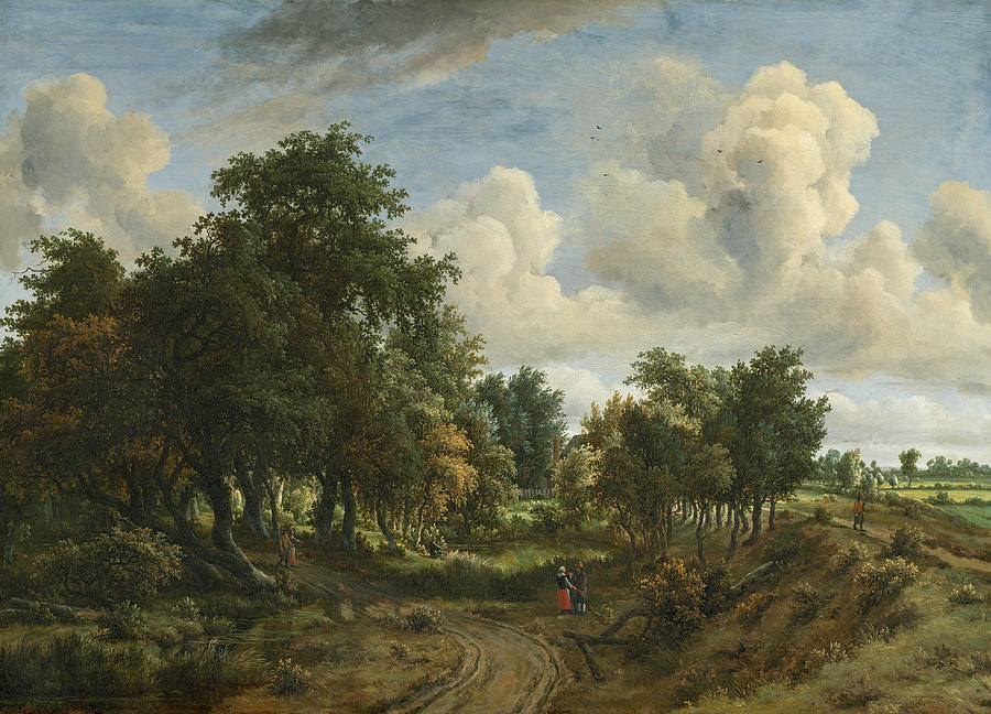 A Wooded Landscape #6 Painting by Meindert Hobbema