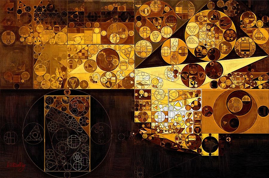 Abstract Digital Art - Abstract painting - Zinnwaldite brown #6 by Vitaliy Gladkiy