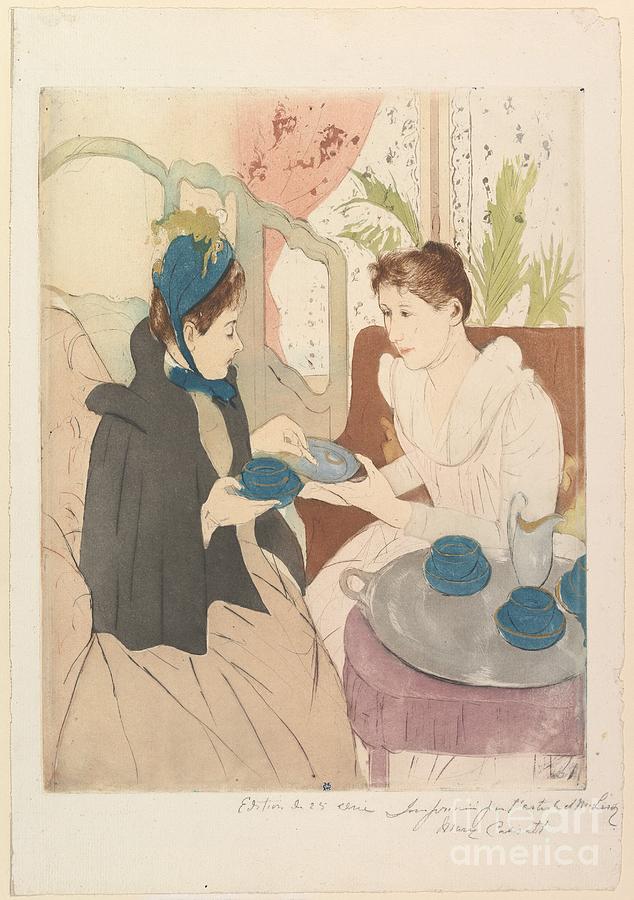 Mary Cassatt Painting - Afternoon Tea Party #6 by Celestial Images