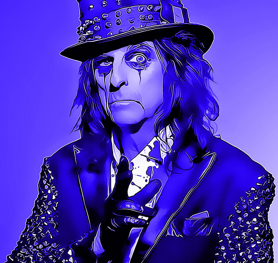 Alice Cooper #6 Mixed Media by Marvin Blaine