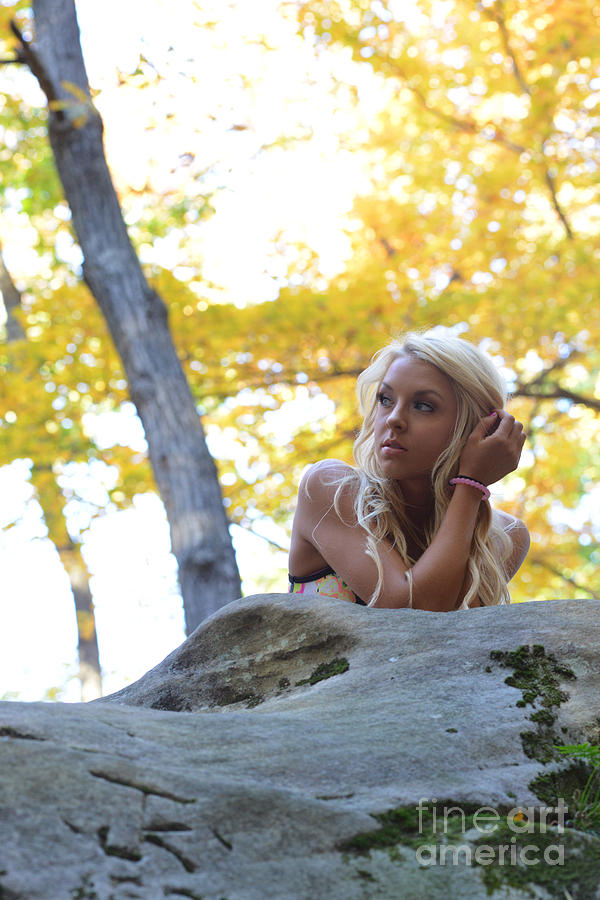Ally at Coopers Rock in the fall #6 Photograph by Dan Friend