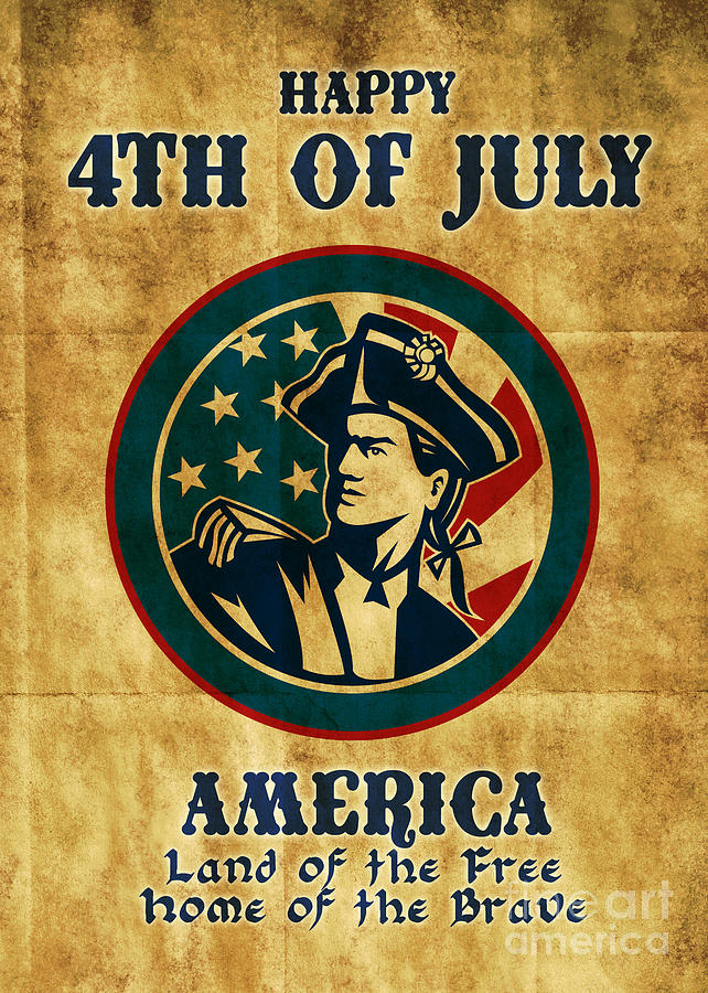 Fourth Of July Digital Art - American revolution soldier general  #6 by Aloysius Patrimonio