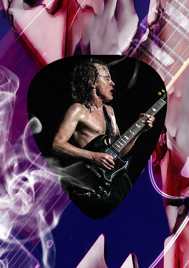 Angus Young AC DC #6 Mixed Media by Marvin Blaine