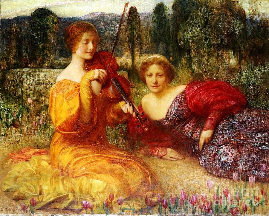 Arthur Hacker #7 Painting by MotionAge Designs