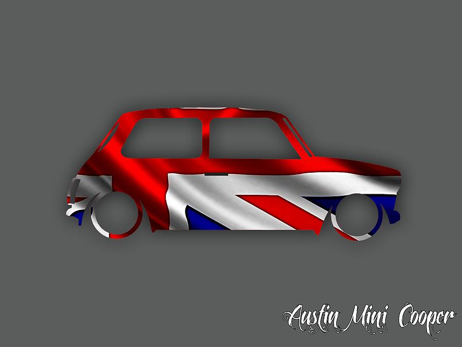 Car Mixed Media - Austin Mini Cooper #6 by Marvin Blaine