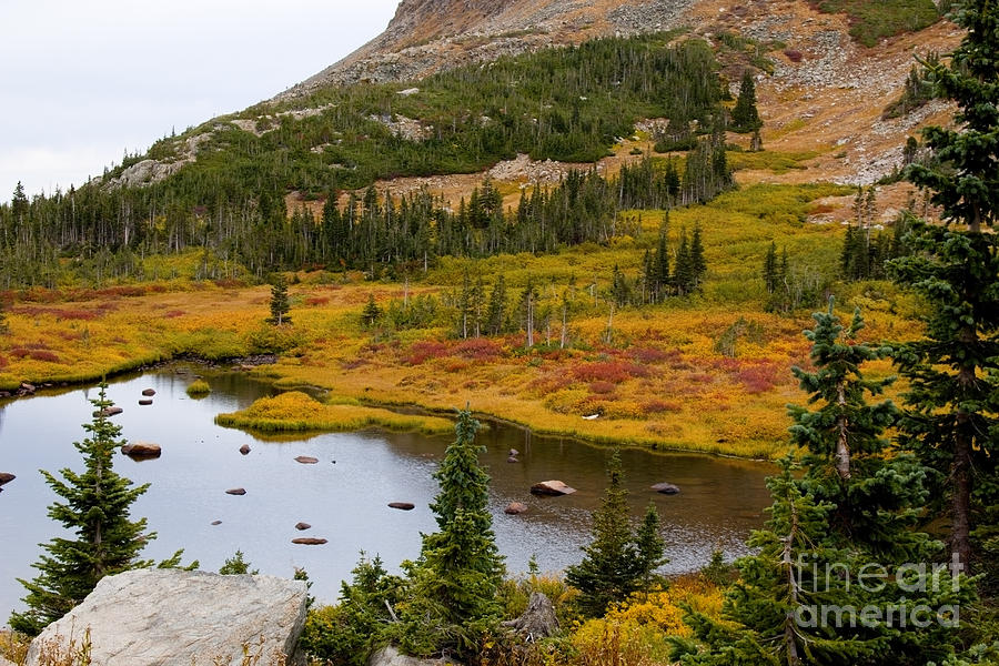 Autumn at Brainard Lake and the Indian Peaks #6 Photograph by Steven Krull