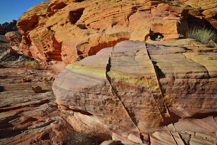 Bands of Color in Valley of Fire #6 Photograph by Ray Mathis