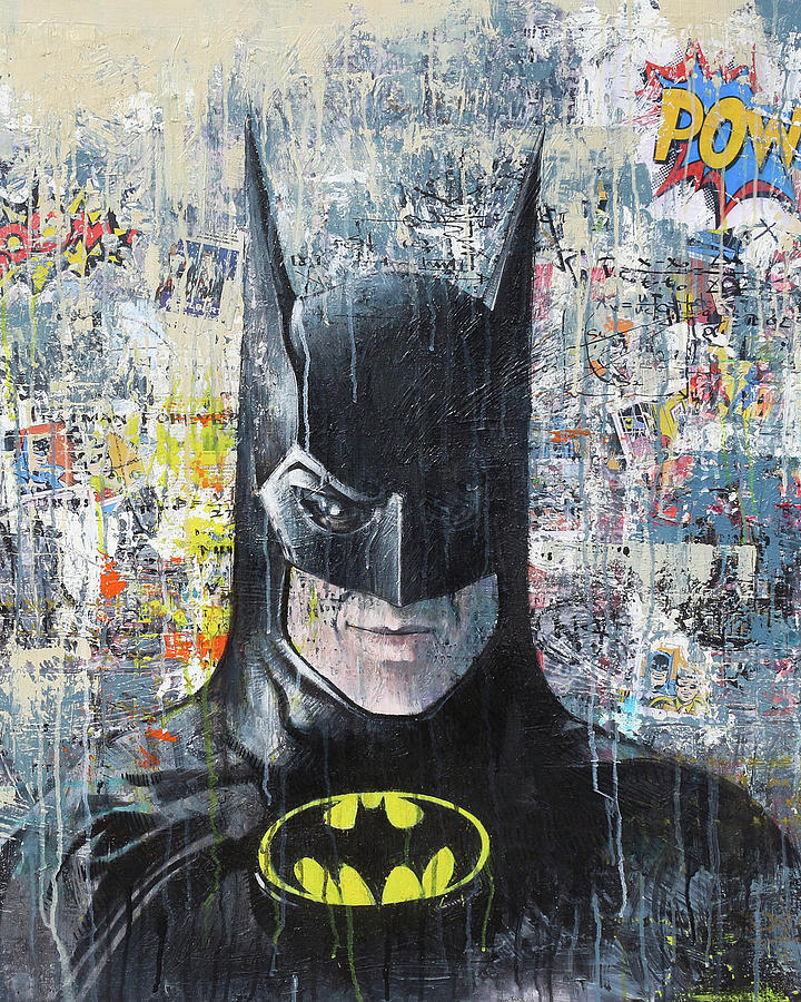 Batman #6 Painting by Art Popop