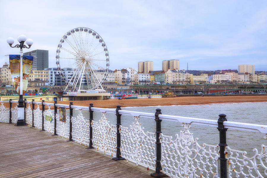 Ferris Wheel Photograph - Brighton Pier #6 by Joana Kruse
