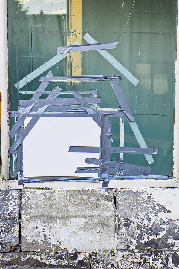 Architecture Photograph - Broken window #6 by Tom Gowanlock