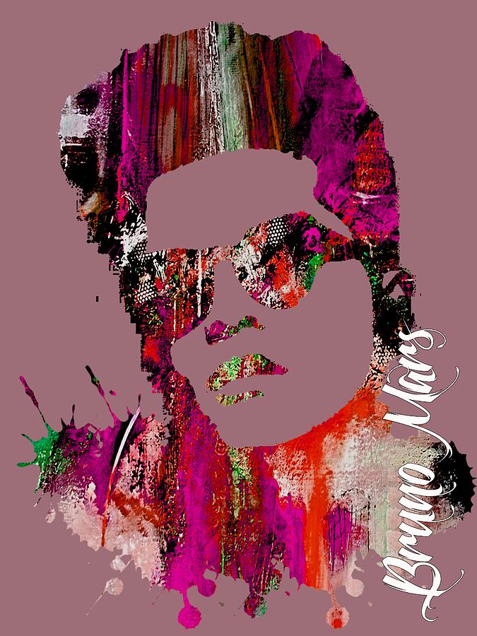 Bruno Mars Collection Mixed Media by Marvin Blaine