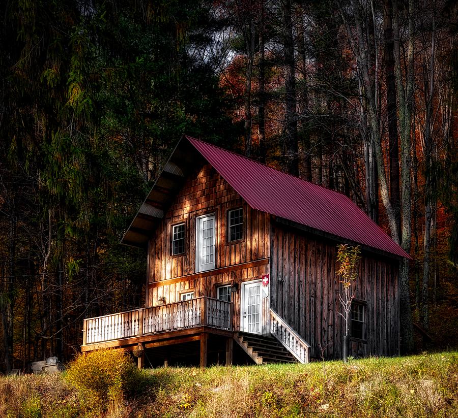 Tree Photograph - Cabin In The Woods #6 by Mountain Dreams