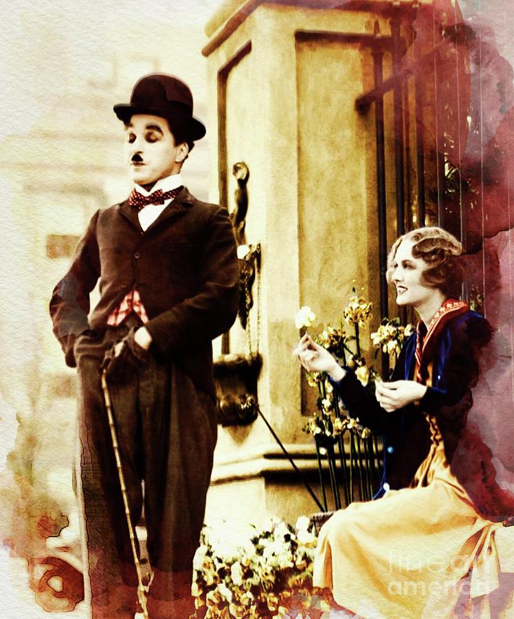 Charlie Chaplin Painting