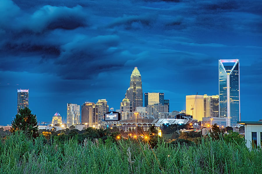 Charlotte North Carolina City Skyline And Downtown #6 Photograph by Alex Grichenko
