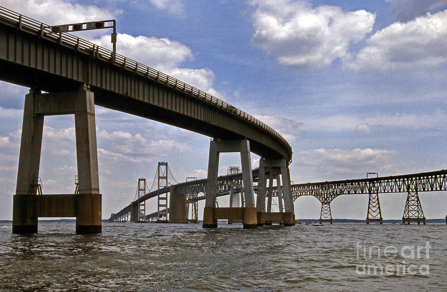 Chesapeake Bay Bridge #7 Photograph by Skip Willits