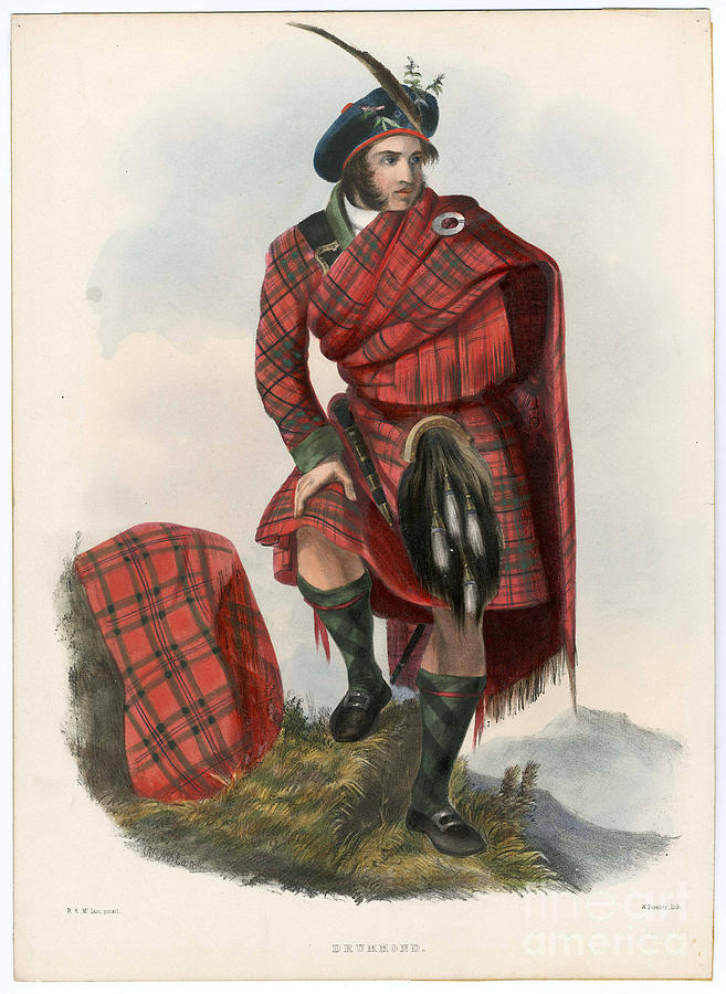 Art Design Painting - Clans of the Scottish Highlands 1847 #7 by MotionAge Designs