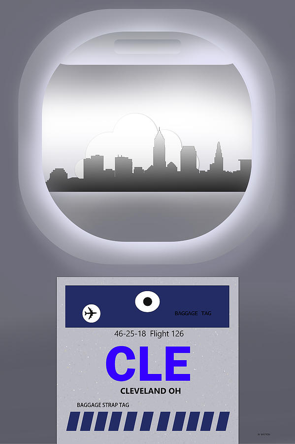 Cleveland Ohio Skyline #6 Digital Art by Marlene Watson