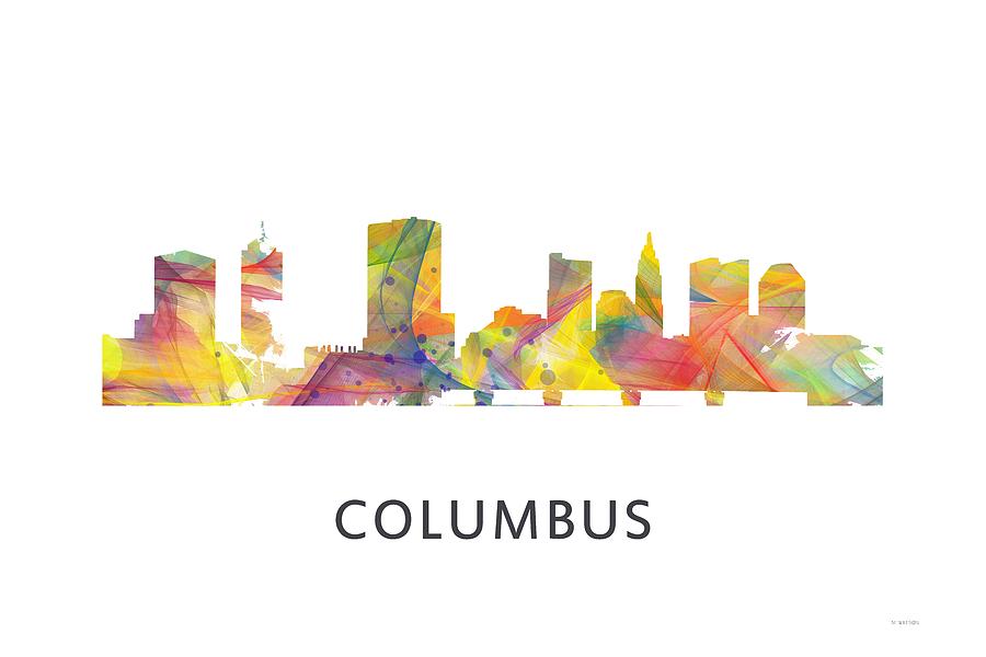Columbus Ohio Skyline #6 Digital Art by Marlene Watson