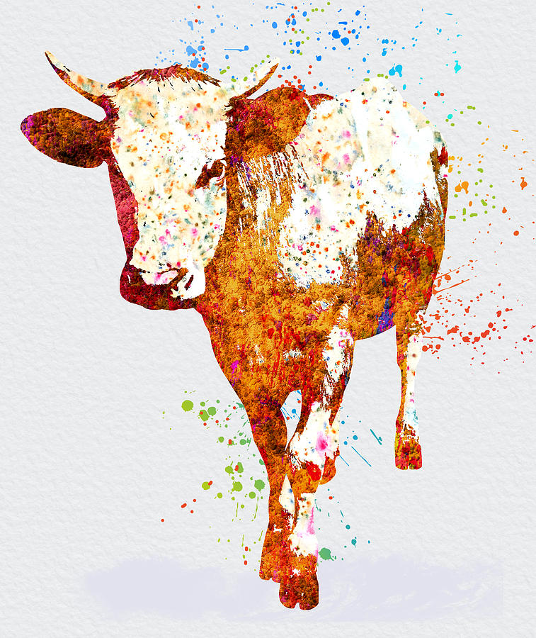 Cow Digital Art by Elena Kosvincheva | Fine Art America