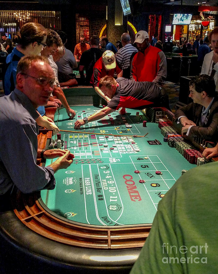 Craps Table at Harrahs Cherokee Casino Resort and Hotel #2 Photograph by David Oppenheimer