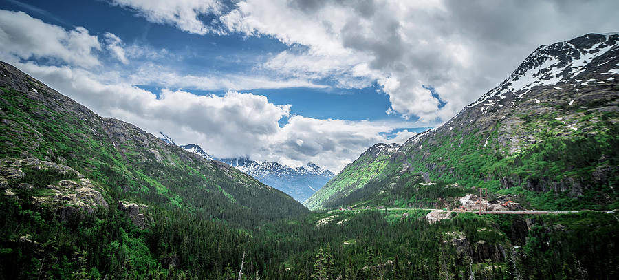 Driving Through White Pass Highway In Alaska To British Columbia #6 Photograph by Alex Grichenko