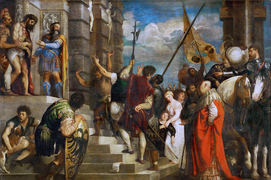 Ecce Homo #9 Painting by Titian