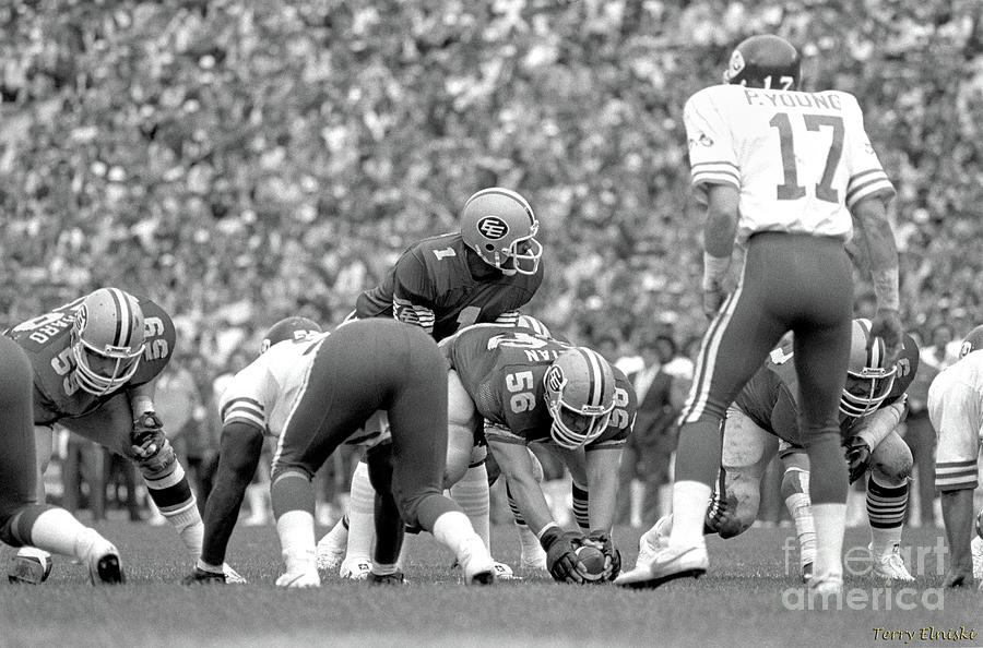 Edmonton Eskimos Football - Warren Moon 1983 by Terry Elniski