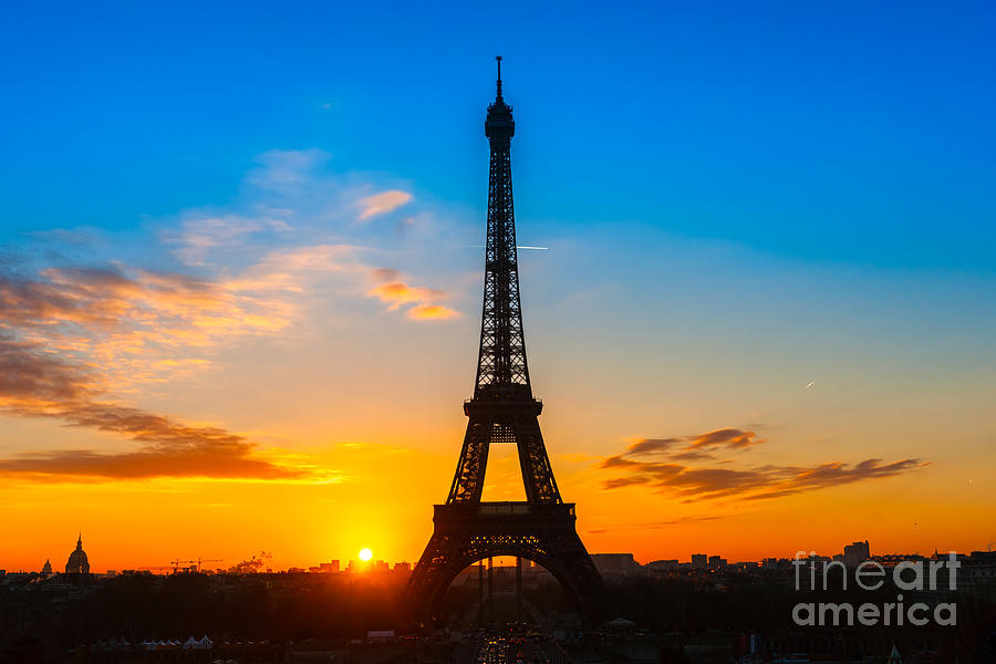 Eiffel tower at sunrise _ Paris #6 Photograph by Luciano Mortula
