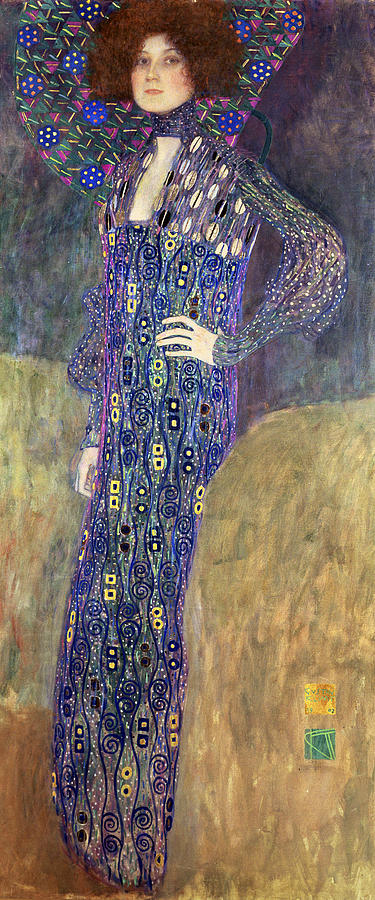 Emilie Floege #6 Painting by Gustav Klimt