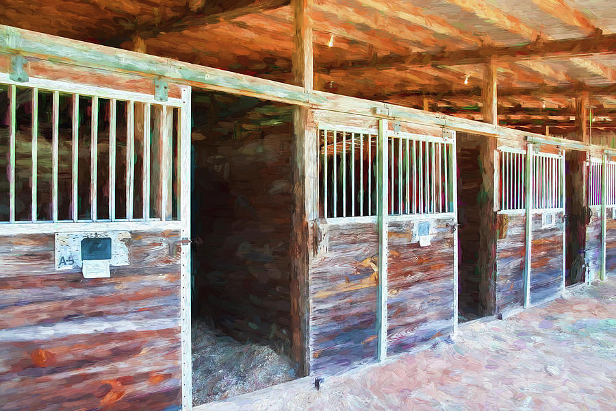 Equestrian Event Rocking Horse Stables Painted  #6 Photograph by Rich Franco