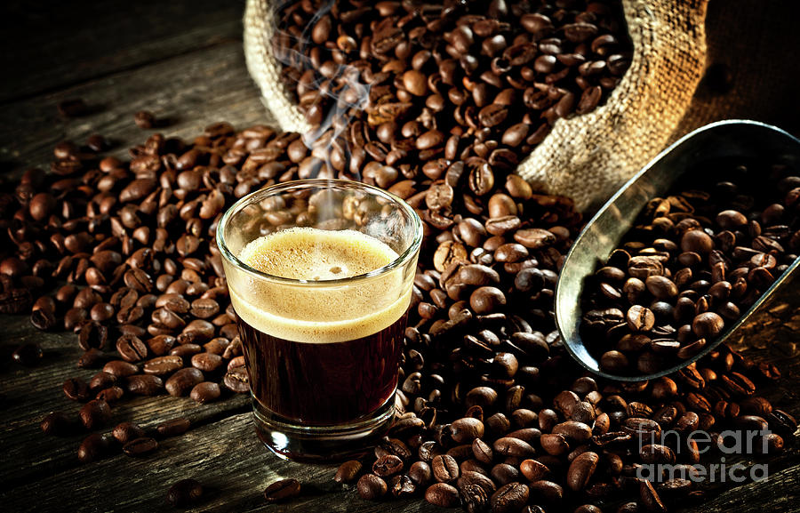 Espresso And Coffee Grain #6 Photograph by Gualtiero Boffi