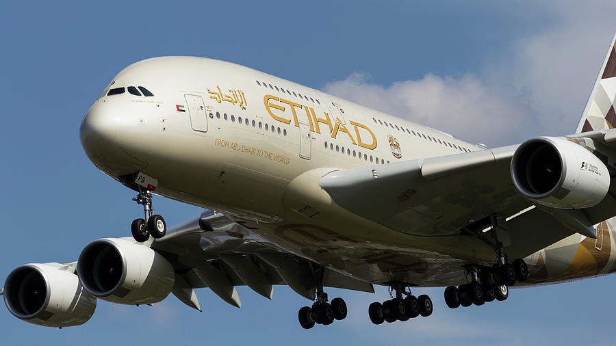 Etihad Airlines Airbus A380 Photograph by David Pyatt - Pixels