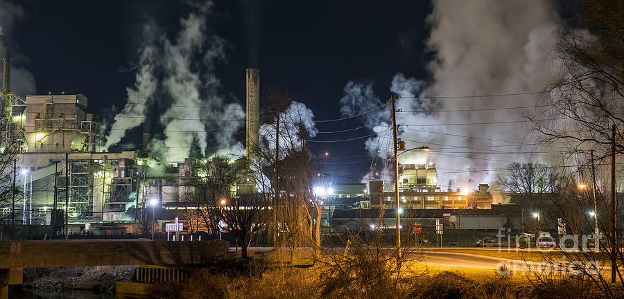 Pactiv Evergreen Paper Mill in Canton, North Carolina Photograph by David Oppenheimer