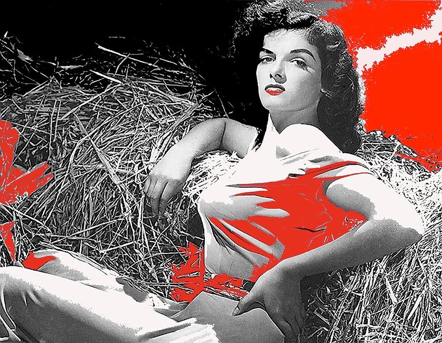 Film Homage Jane Russell The Outlaw 1943 Publicity Photo Photographer George Hurrell 2012 #6 Photograph by David Lee Guss