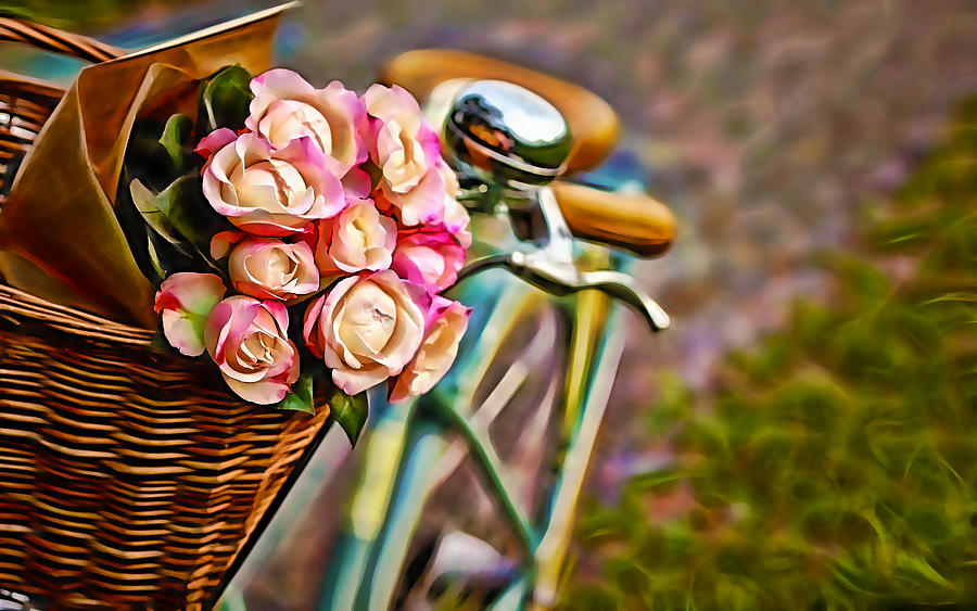 Flower Bike Collection #7 Mixed Media by Marvin Blaine