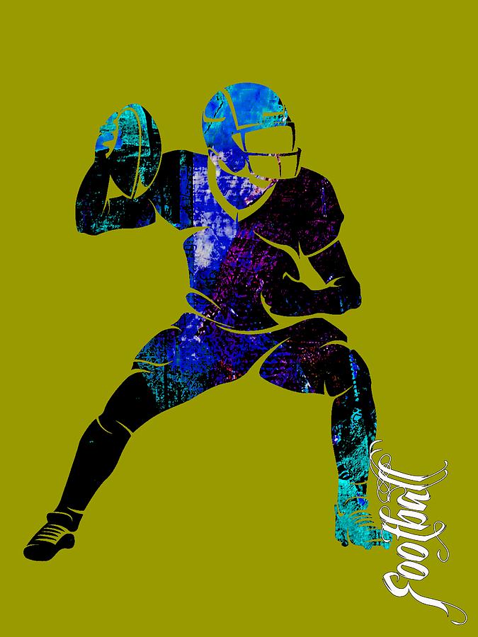 Football Mixed Media - Football Collection #6 by Marvin Blaine
