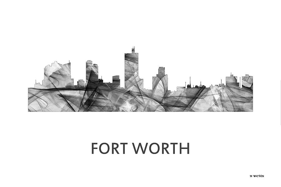 Fort Worth Texas Skyline #6 Digital Art by Marlene Watson