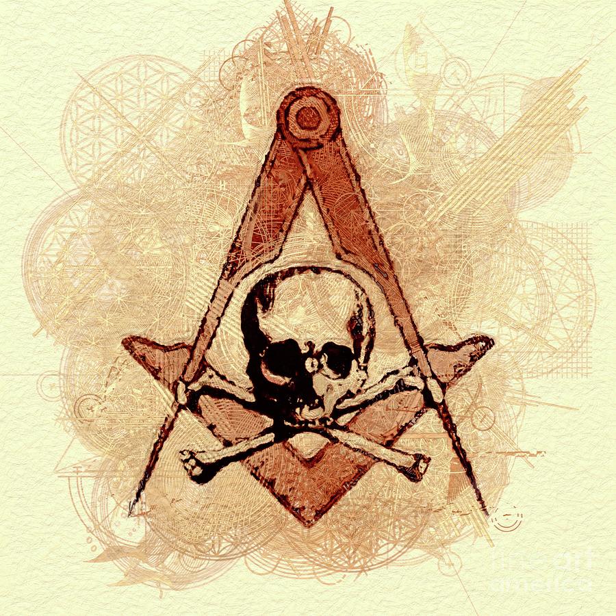 Magic Painting - Freemason, Mason, Masonic Symbolism #6 by Esoterica Art Agency