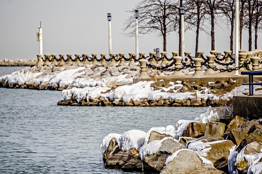 Frozen Winter Scenes On Great Lakes  #6 Photograph by Alex Grichenko