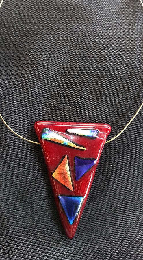 Fused Glass And Dicroic #6 Jewelry by Lori Jacobus-Crawford