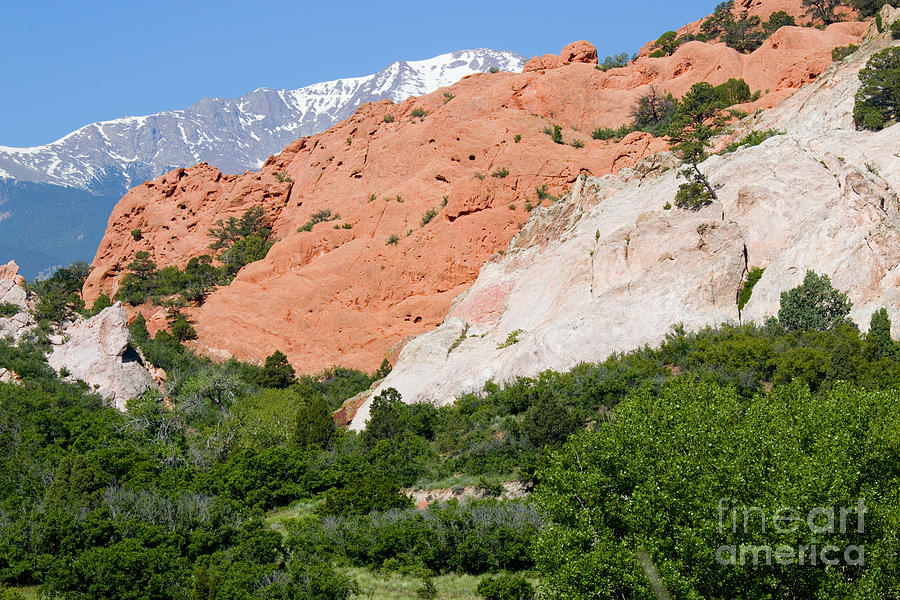 Garden of the Gods and Pikes Peak #6 Photograph by Steven Krull