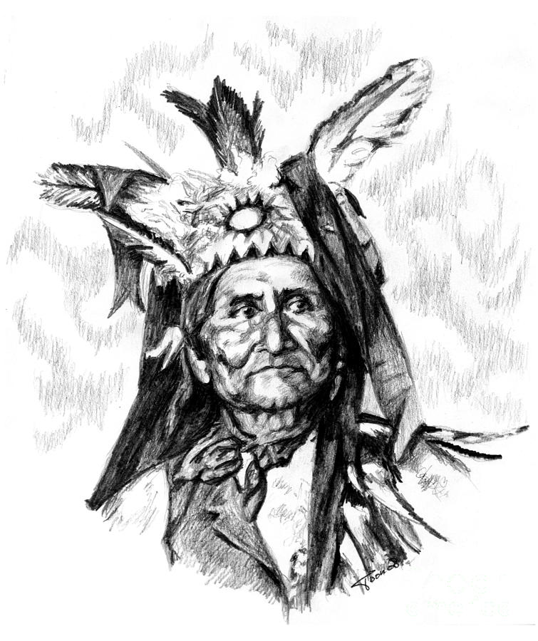 Geronimo Drawing by Toon De Zwart - Fine Art America