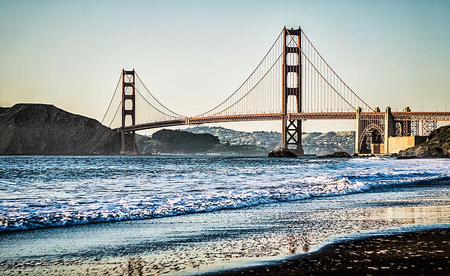 Golden Gate Bridge In Its Beauty At Sunset #6 Photograph by Alex Grichenko