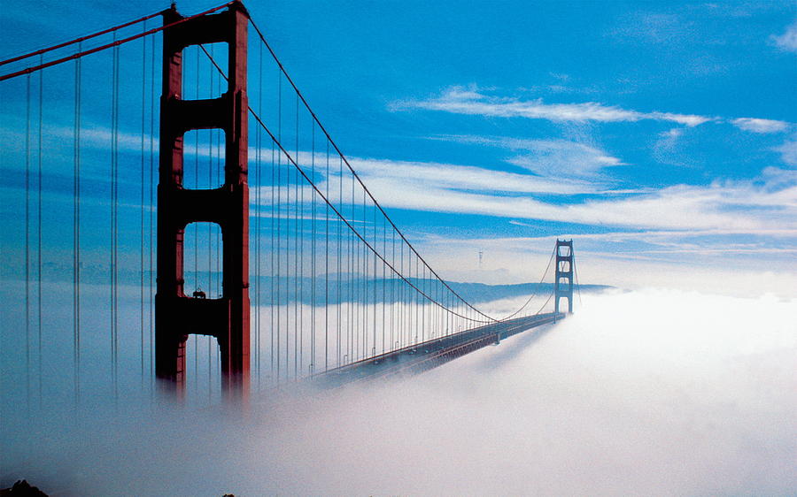 Device Digital Art - Golden Gate #6 by Super Lovely