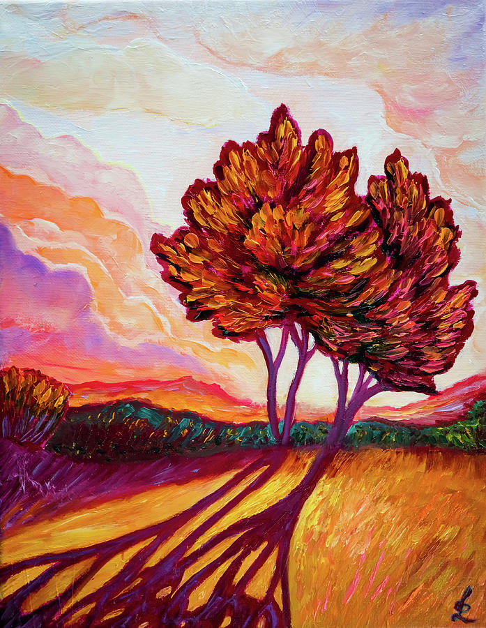 Golden hour #7 Painting by Lilia S